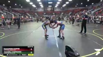 110 lbs Cons. Round 2 - OlaJuwon Harper, Dearborn Heights WC vs Maxwell Carpenter, Kingsford Youth WC