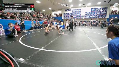 85-91 lbs Rr Rnd 1 - Millicent Goodgion, Chandler Takedown Club vs Riann St. Clair, Choctaw Ironman Youth Wrestling