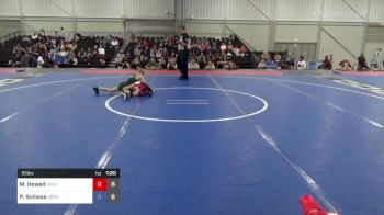 55 lbs Rr Rnd 2 - Marleigh Howell, Oklahoma Supergirls vs Peyton Schiess, Oregon Womens Wrestling