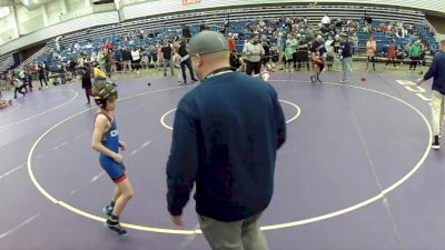 10U Boys - 71 lbs Cons. Round 3 - Cannon Stover, Honey Badgers Wrestling Club vs Gavin Bosco, Ohio