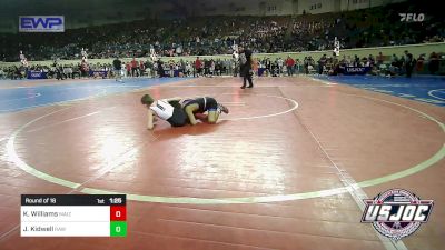 75 lbs Round Of 16 - Kane Williams, Maize WC vs Joseph Kidwell, Raw Wrestling Club