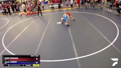 97 lbs Champ. Round 1 - Cain Crosson, IA vs Cale Cherry, NE