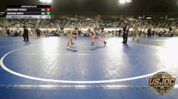 120 lbs Quarterfinal - Brayden Turdo, Texas Elite Wrestling vs Keaton Dietz, Cowboy Wrestling Club