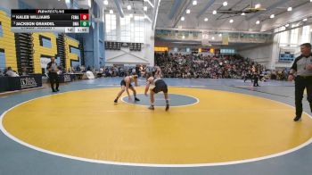 144 lbs Champ. Round 1 - Jackson Grandel, Delaware Military Academy vs Kaleb Williams, First State Military Academy