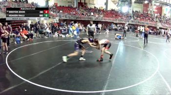 105 lbs Cons. Round 3 - Weston Zook, Cozad Wrestling Club vs Keagen Ralli, Milford Wrestling Club