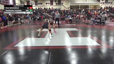 100 lbs Round 1 - Ella McGonegle, Iowa City Liberty vs Maddison Younger, Waterloo West