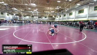 Round 2 - Lillyana Lugo, MATPAC Wrestling - ND vs Scarlett Hoiness, Billings Wrestling Club