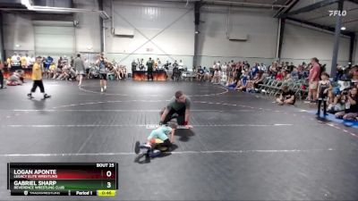 38 lbs Semifinal - Logan Aponte, Legacy Elite Wrestling vs Gabriel Sharp, Reverence Wrestling Club