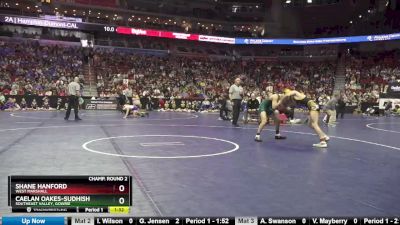 2A-120 lbs Champ. Round 2 - Shane Hanford, West Marshall vs Caelan Oakes-Sudhish, Southeast Valley, Gowrie