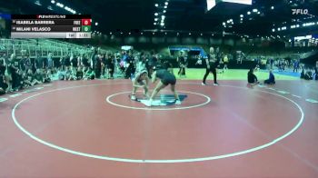 120 lbs Champ. Round 1 - Milani Velasco, Western vs Isabela Barrera, Freedom