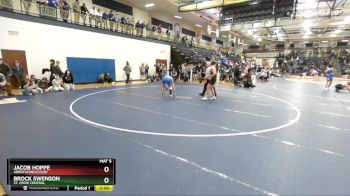 190 lbs Quarterfinal - Brock Swenson, St. Croix Central vs Jacob Hoppe, Abbotsford/Colby