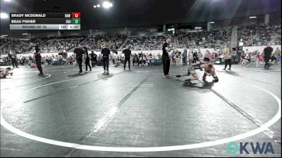 85 lbs Round Of 16 - Brady McDonald, Raw Wrestling Club vs Beau Fisher, Salina Wrestling Club