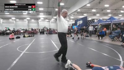 98 lbs Round 5 (10 Team) - Cole Burstein, Savage WA Black vs Liam Kelo, CTWHALE Green