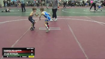 40 lbs Semifinal - Kannon Williamson, Elevate Wrestling Club vs Kyleb Reynolds, Buckhorn Youth Wrestling