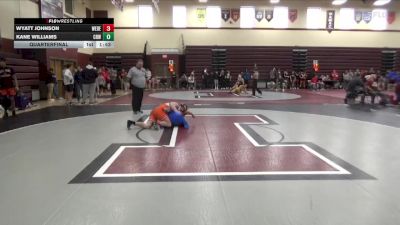 JV-31 lbs Quarterfinal - Kane Williams, Cedar Rapids Washington vs Wyatt Johnson, West Delaware, Manchester