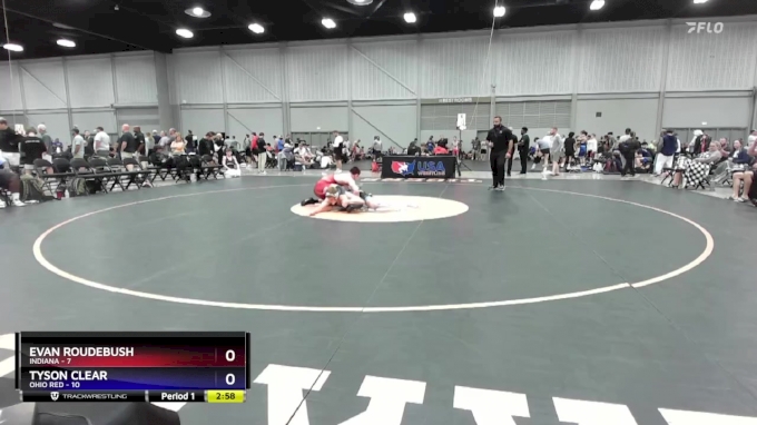 165 lbs Round 3 (8 Team) - Evan Roudebush, Indiana vs Tyson Clear, Ohio Red