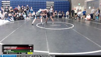 185 lbs Semifinal - Andrew Bergey, Boise Youth Wrestling vs Lex Case, Fighting Squirrels