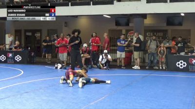 63 lbs Quarters - Leo Navarro vs James Evans, Bartlesville Wrestling Club