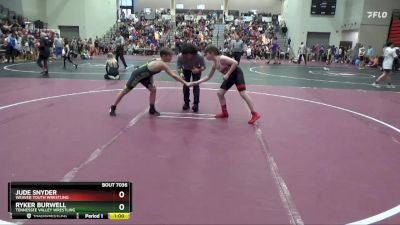 95 lbs Cons. Round 1 - Ryker Burwell, Tennessee Valley Wrestling vs Jude Snyder, Weaver Youth Wrestling