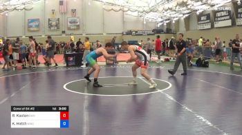 79 kg Consi Of 64 #2 - Benjamin Kasten, Rabid Dawg Wrestling Club, WI vs Kyle Hatch, Wabash Wrestling Club