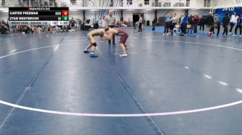 Silver 133 lbs 5th Place Match - Zyan Westbrook, Quincy vs Carter Freeman, Augsburg College