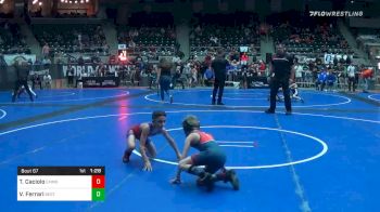 64 lbs Quarterfinal - Teagan Caciolo, Emmaus Hornets vs Vinny Ferrari, Best Trained