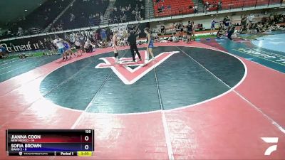 135 lbs Semis & Wb (16 Team) - Jianna Coon, New Mexico vs Sofia Brown, Idaho 2