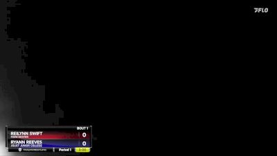 160 lbs Prelim - Ryann Reeves, Joliet Junior College vs Reilynn Swift, Manchester