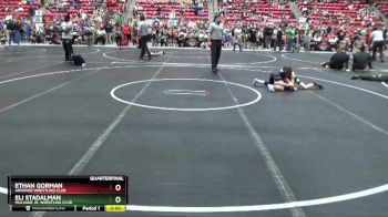 70 lbs Quarterfinal - Ethan Gorman, Andover Wrestling Club vs Eli Stadalman, Mulvane Jr. Wrestling Club