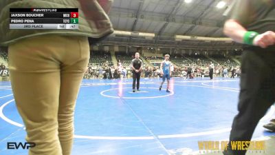 115 lbs 3rd Place - Jaxson Boucher, Michigan Premier Wrestling Club vs Pedro Pena, Tuscon Cyclones