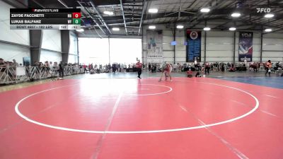 182 lbs Consi Of 32 #2 - Zayde Facchetti, MA vs Lukas Balfanz, WY