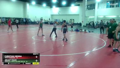 150 lbs Round 3 (6 Team) - Christian Medina, Venice Warriors vs Grant Maas, Nebraska Green Machine (Dev B)