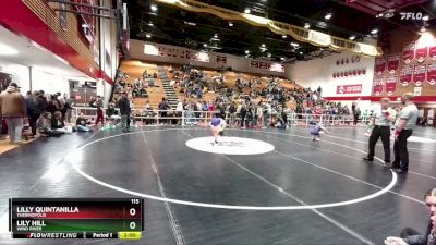 115 lbs Semifinal - Lilly Quintanilla, Thermopolis vs Lily Hill, Wind River