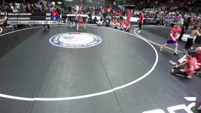 113 lbs Declan Leonard, SAWA - Sacramento Area Wrestling Association vs Caden Herrera, KCWA - Kern County Wrestling Association