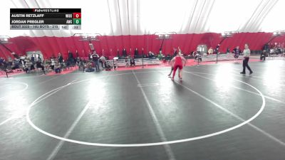 16U Boys - 215 lbs 5th Place Match - Jordan Pregler, Antigo Wrestling Club vs Austin Retzlaff, Wisconsin