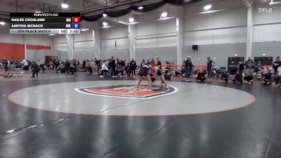 160 lbs 5th Place Match - Amitria McNack, Avila vs Hailee Crosland, Baker