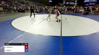 106 lbs Cons 32 #1 - Robby Newton, Rhode Island vs Johnny Behm, Idaho