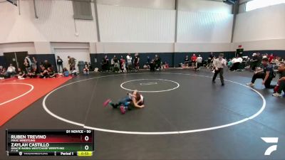 50 lbs Semifinal - Ruben Trevino, MAAC Wrestling vs Zaylah Castillo, Gracie Barra Westchase Wrestling Club