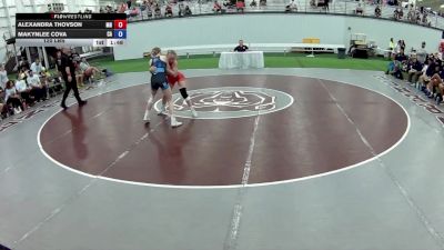 120 lbs Alexandra Thovson, Minnesota vs Makynlee Cova, California