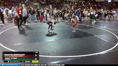 77 lbs 3rd Place Match - Teddy Stone, Colorado vs Braxton Berninzoni, Black Fox Wrestling Academy