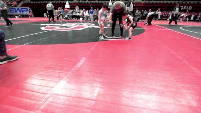 55 lbs Quarterfinal - Edward Ledbetter, Muskogee Rougher Youth Wrestling vs Harlan Edwards, Coweta Tiger Wrestling