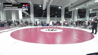 U20 Freestyle FS - 74 lbs Cons. Round 3 - Tyler Secoy, Bison Wrestling Club vs Nicholas Kunstek, Mat Town