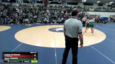 157 lbs Semifinal - Logan Peterson, Cumberland vs Isaac Dunnom, Osceola