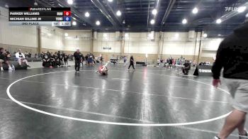 100 lbs 3rd Place - Parker Williams, Brandon vs Michiah Gillins Jr, Youth Impact Center Wrestling Club