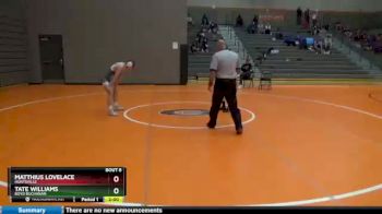 122 lbs Round 1 - Tate Williams, Boyd Buchanan vs Matthius Lovelace, Huntsville