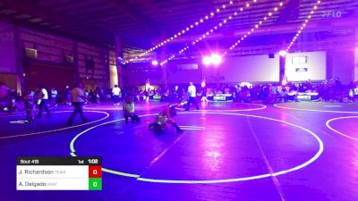 98 lbs Rr Rnd 2 - Jaxen Richardson, Team Garcia vs Aaron Delgado, Unattached