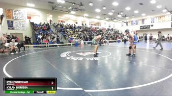 190 lbs Cons. Round 3 - Kylan Noriega, Chino Hills vs Ryan Worsham, Nordoff