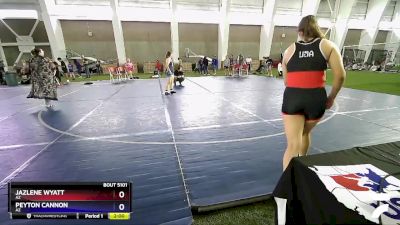 142-148 lbs Cons. Semi - Jazlene Wyatt, AZ vs Peyton Cannon, AZ