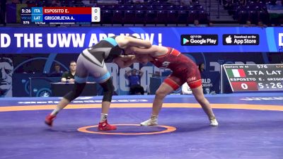 62 kg Qualif. - Elena Esposito, Italy vs Anastasija Grigorjeva, Latvia