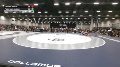 92 lbs 3rd Place Match - Lucas Pipito, Contenders Wrestling Academy vs Jon Luke Austin, Contenders Wrestling Academy